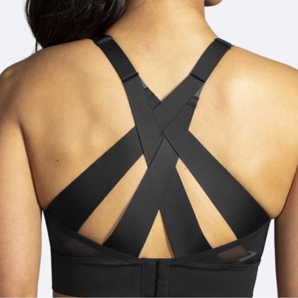 BROOKS Black Drive Interlace Run Sport Bra High
Impact Size 34C/D - Picture 2 of 15